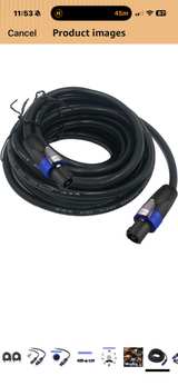 12AWG Speakon Audio Cable Cord 30FT 2-Pack - Image 5
