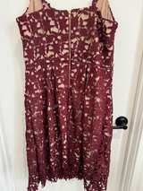 City Chic Burgundy Lace Dress - Image 7