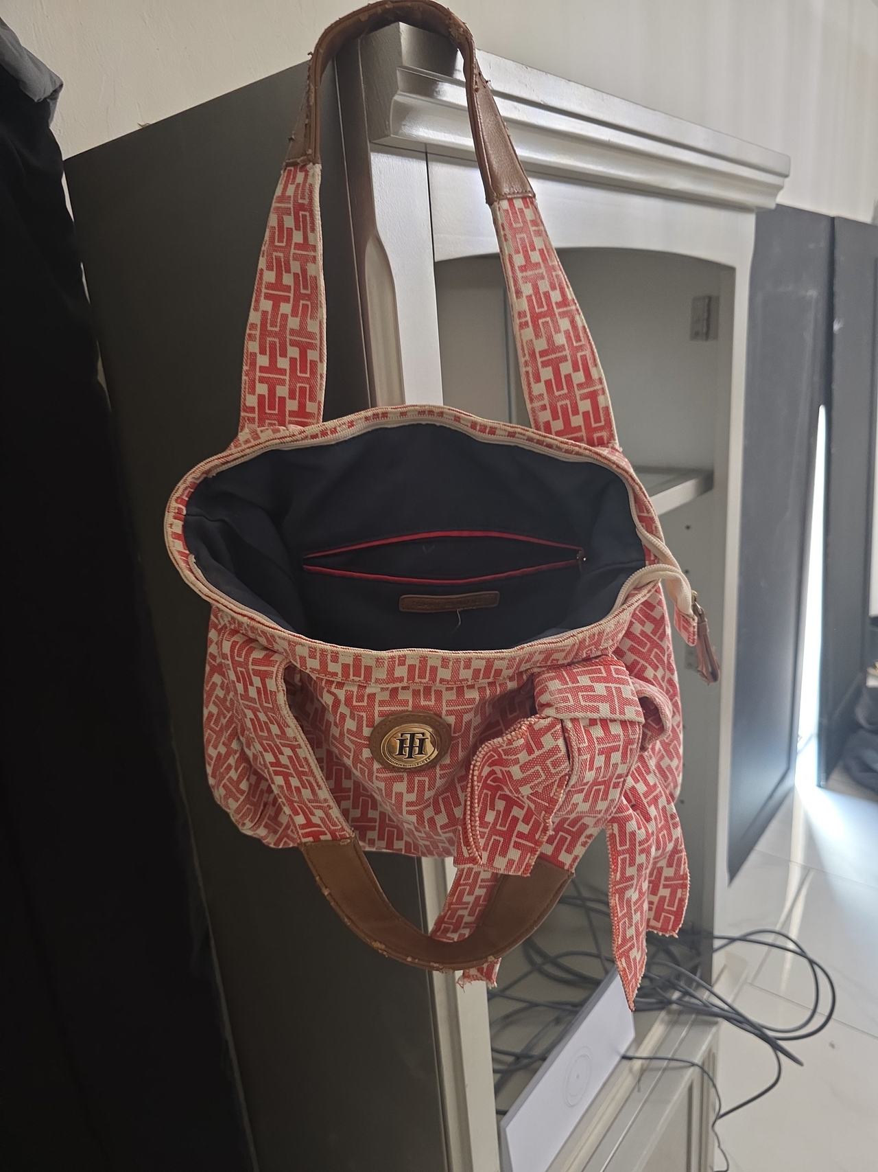 Tommy Hilfiger Monogram Jacquard Tote Bag