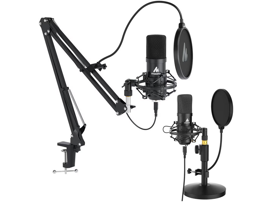 MAONO USB Microphone Kit 192KHZ/24BIT Plug & Play PC Computer Podcast