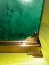 Frederick Cooper Green Faux Marble Brass Table Lamp - Image 5