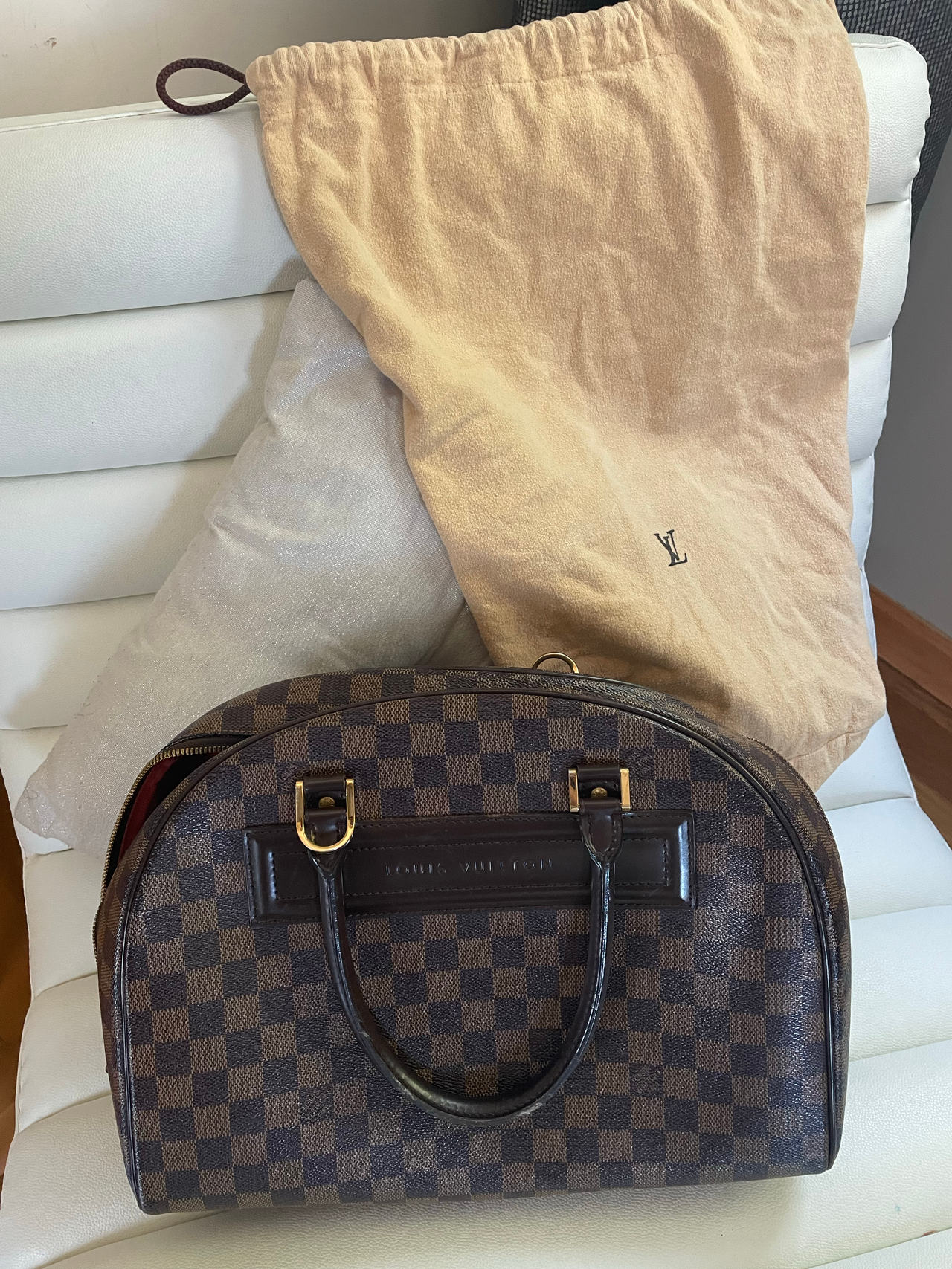 Louis Vuitton Damier Ebene Canvas Bowling Bag