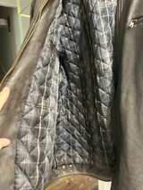 Black Rivet Leather Jacket for Men - Image 5