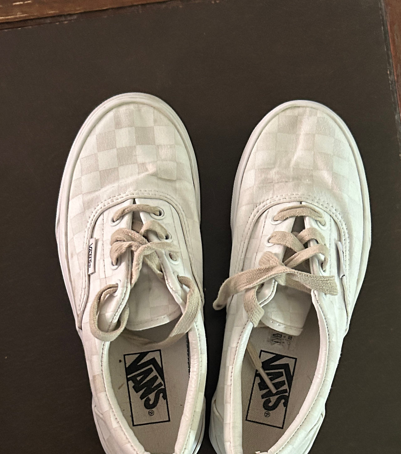 Vans Authentic Checkerboard White/White