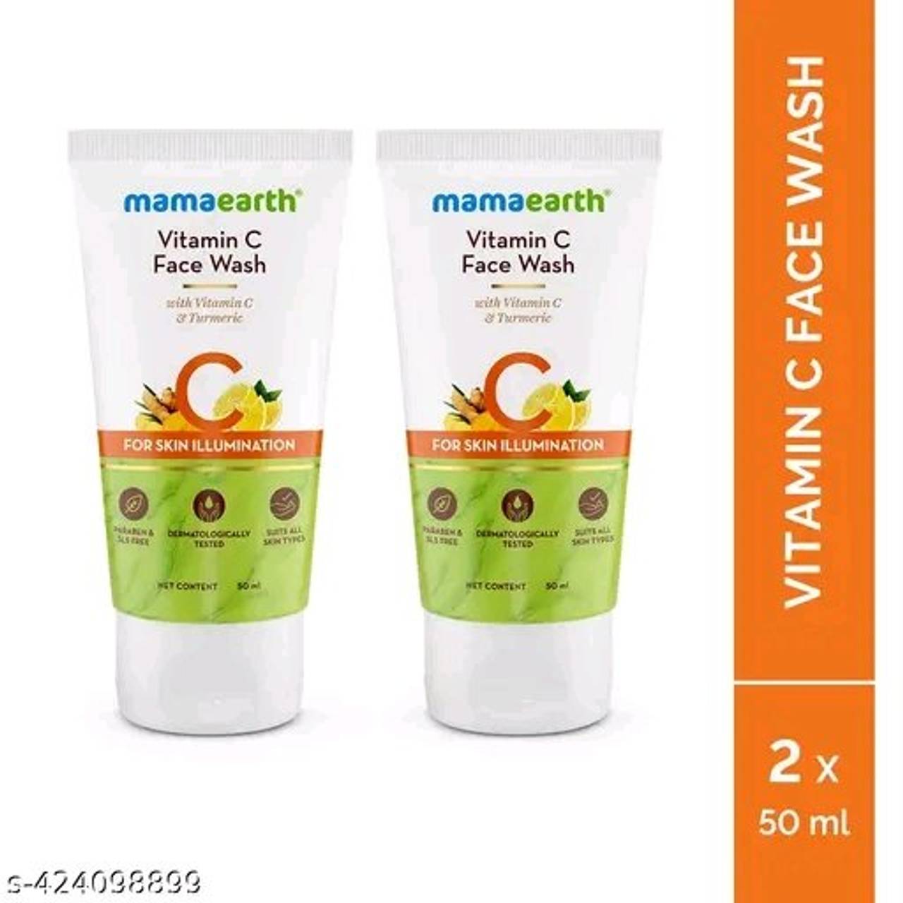 Mamaearth Vitamin C Face Wash with Vitamin C and Turmeric for Skin Illumination