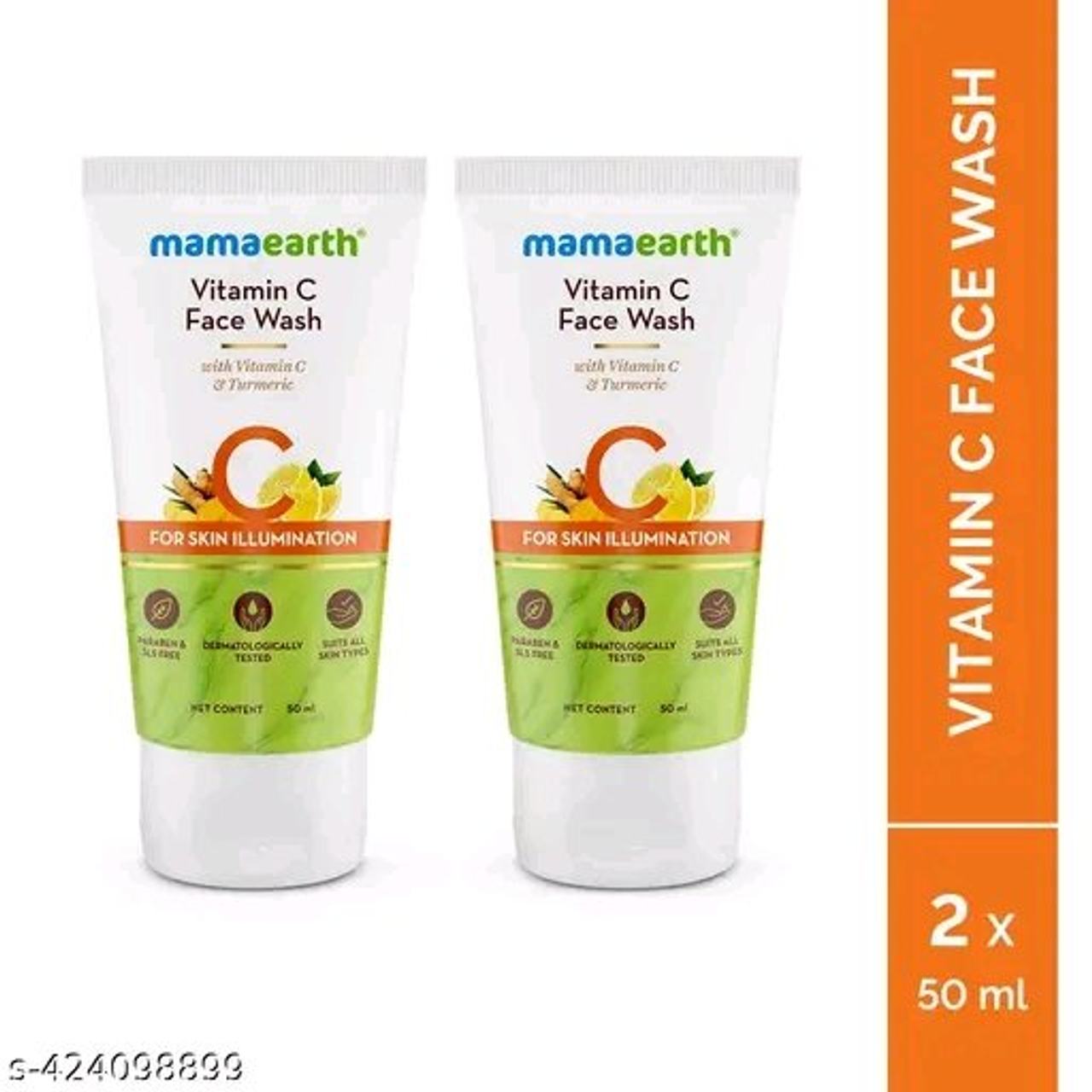Mamaearth Vitamin C Face Wash with Vitamin C and Turmeric for Skin Illumination
