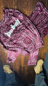 Dogg Supply x Burgundy 2 piece Pajama Set - Image 2