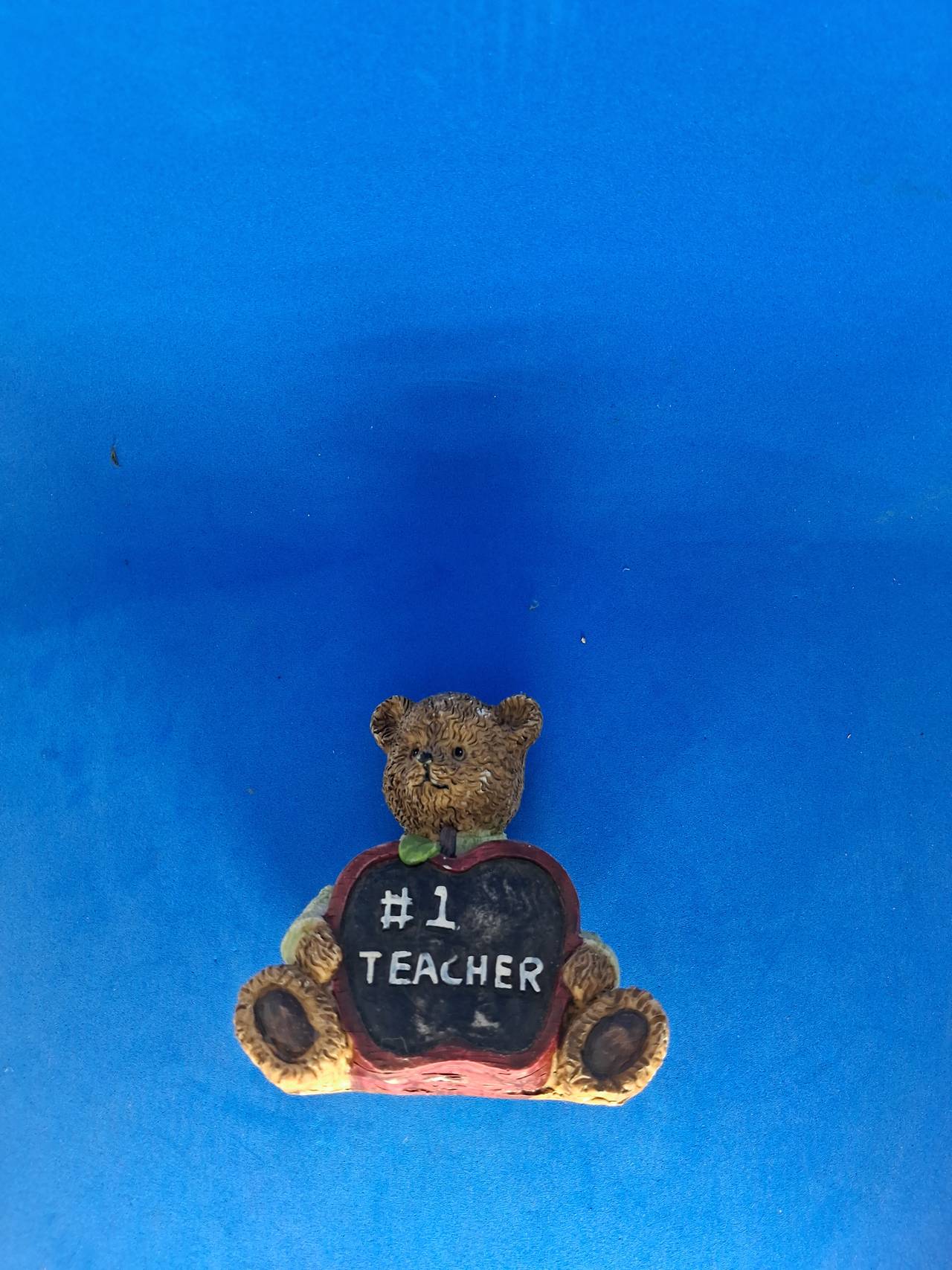 #1 Teacher Teddy Bear Figurine