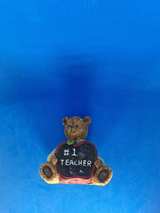 #1 Teacher Teddy Bear Figurine - Image 1