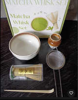 2- Artcome Japanese Matcha Tea Set 5-Piece Ceramic Bowl, Whisk & Scoop - Image 6