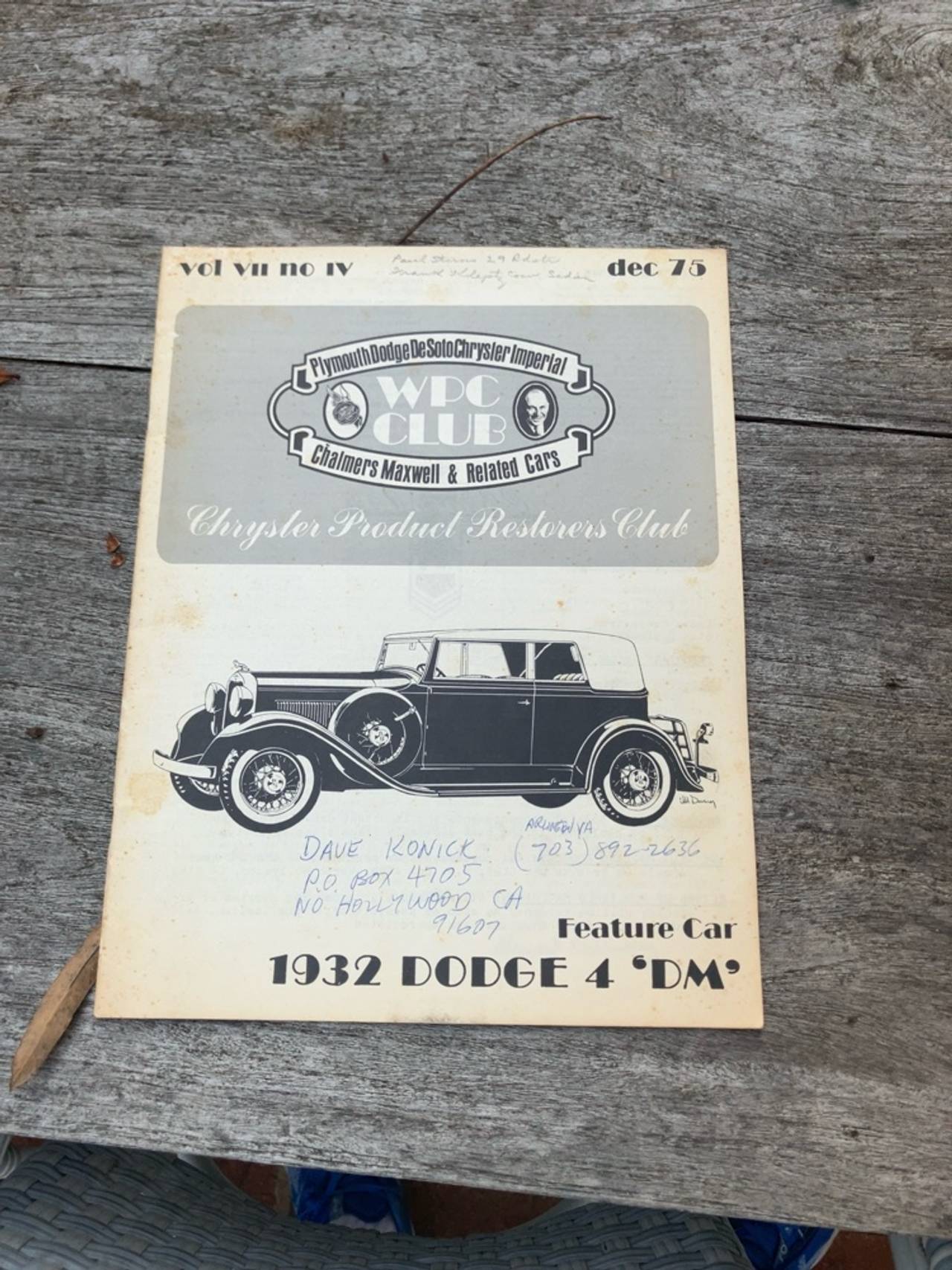 Chrysler 75 Sport Phaeton Vintage Magazine Print Ad