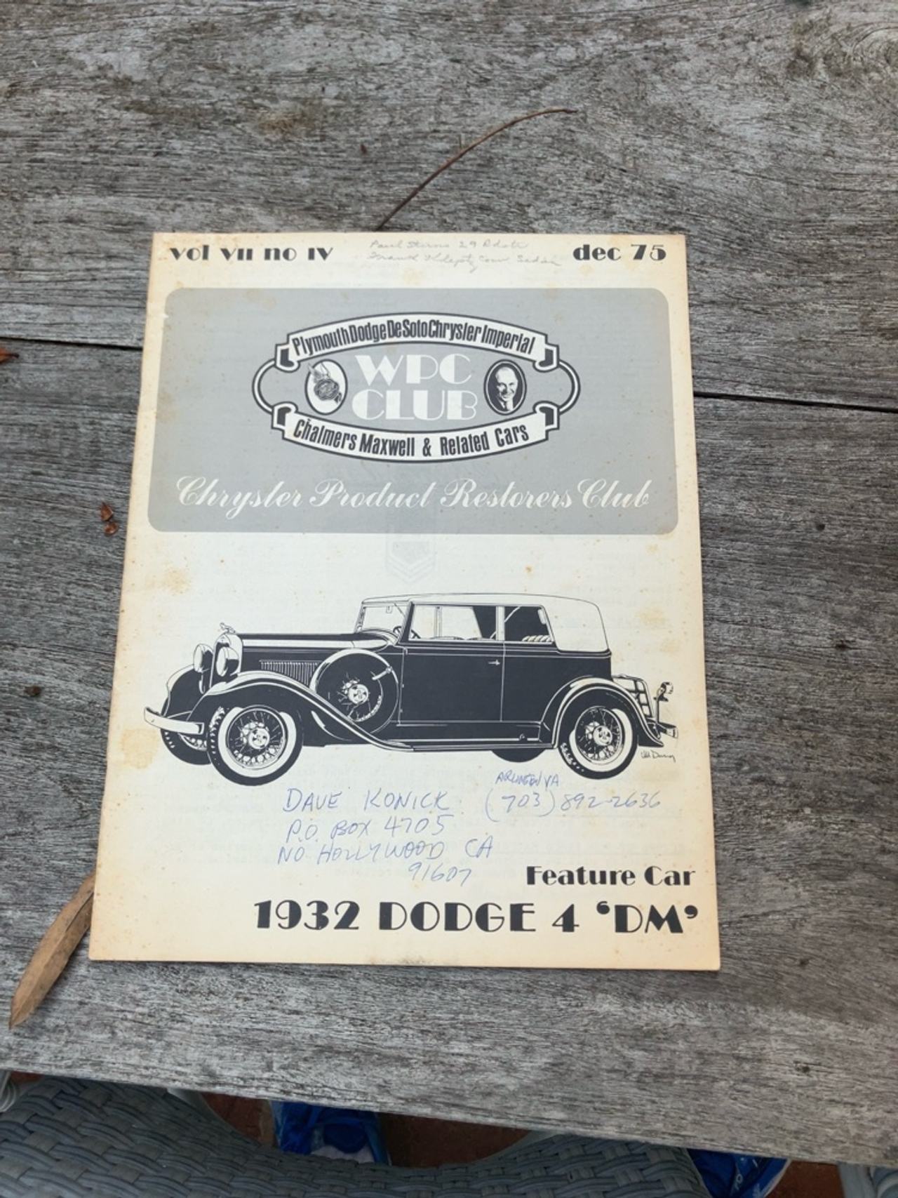Chrysler 75 Sport Phaeton Vintage Magazine Print Ad