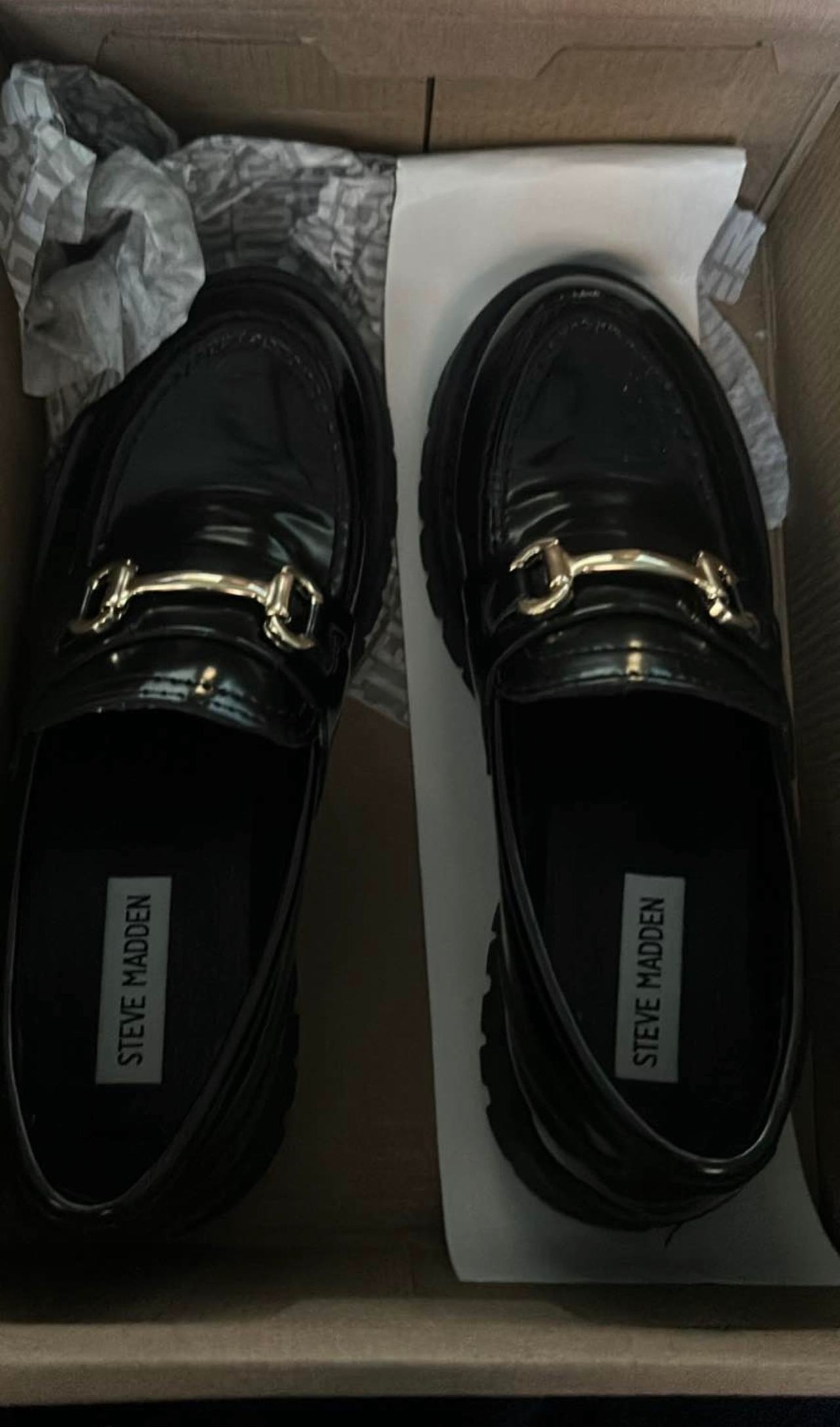 Steve Madden Lando Black Leather Loafer