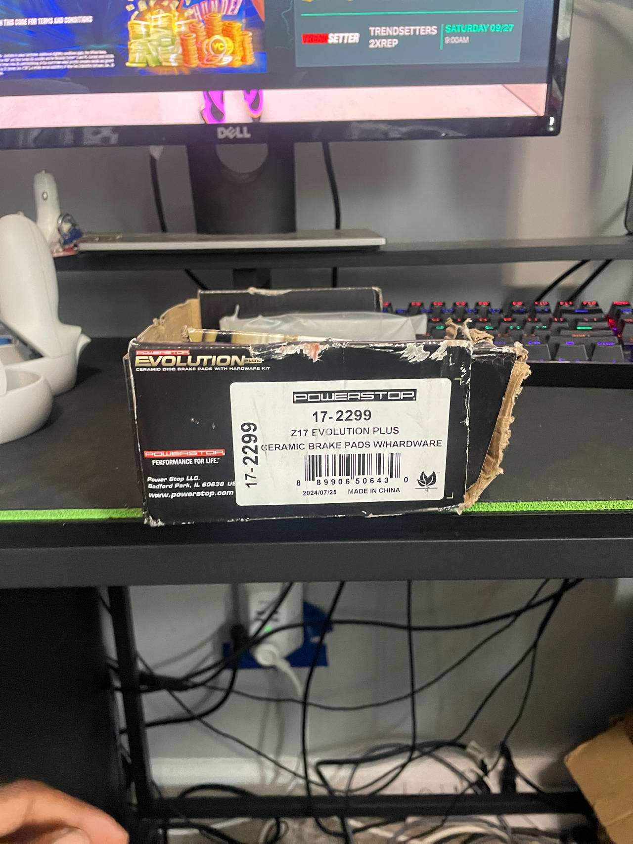 PowerStop Z17 Evolution Plus Ceramic Brake Pads with Hardware