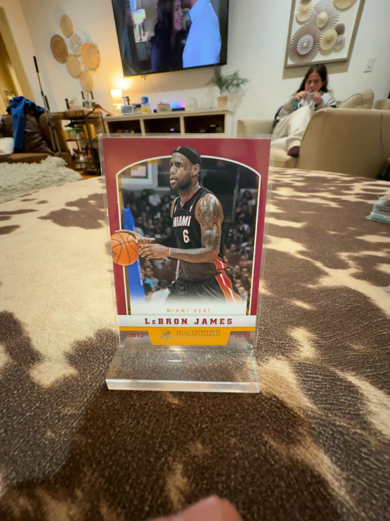 Panini 2012-13 LeBron James #104 with the Knight 