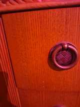 3-Drawer Bowfront Chest with Woven Trim - Image 4