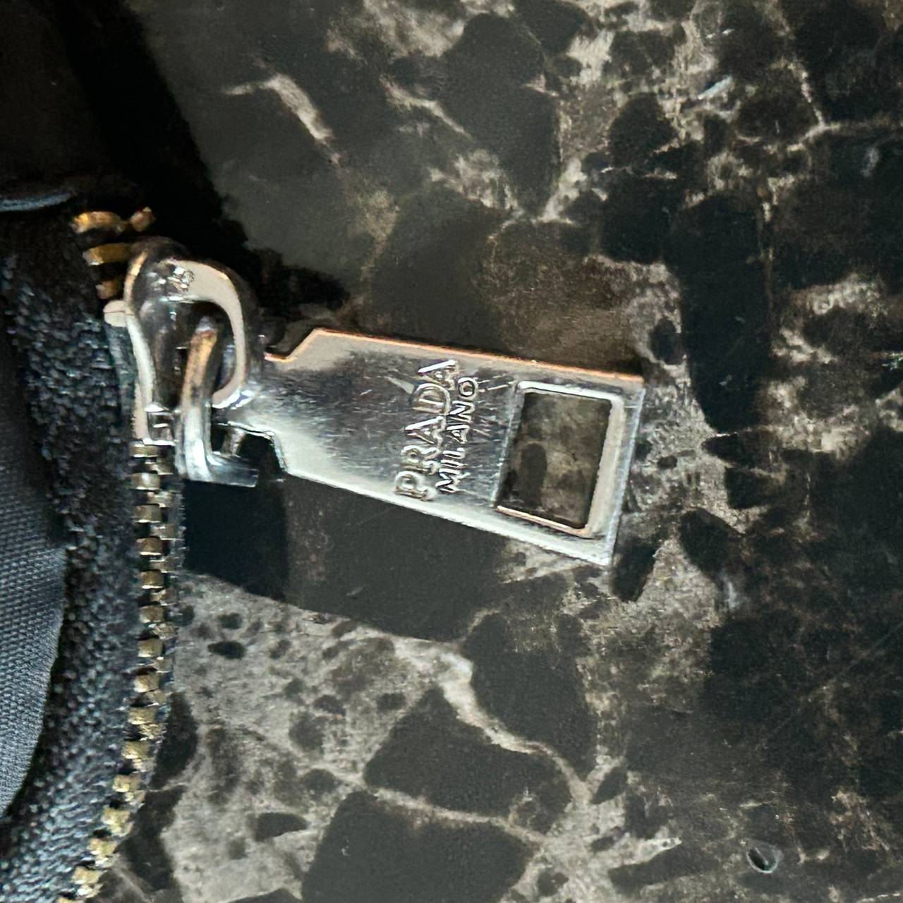 Prada Mini Nylon Pouch Black