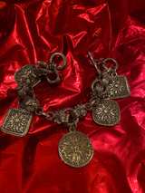 Vintage Silver Charm Bracelet - Image 1