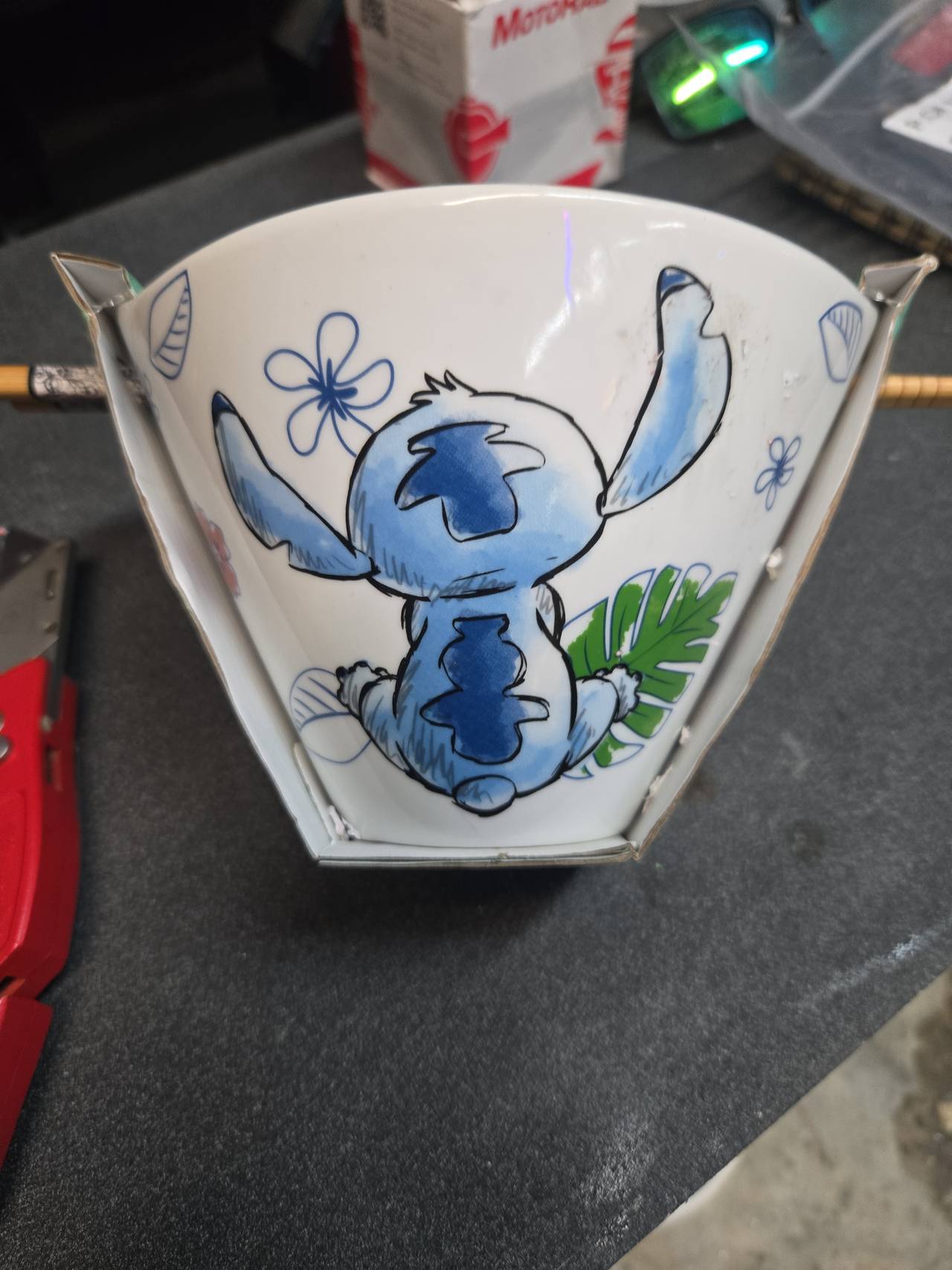 Disney Lilo & Stitch Ramen Bowl with Chopsticks