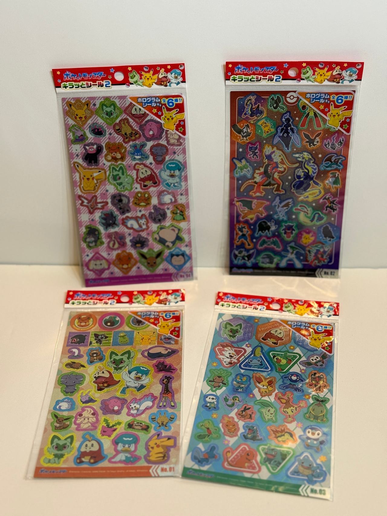 Pokemon Kiratto Seal Series 2 Sticker Sheets