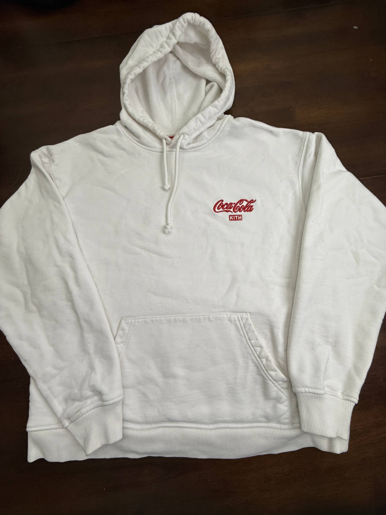 Kith x Coca-Cola Logo Hoodie White Large