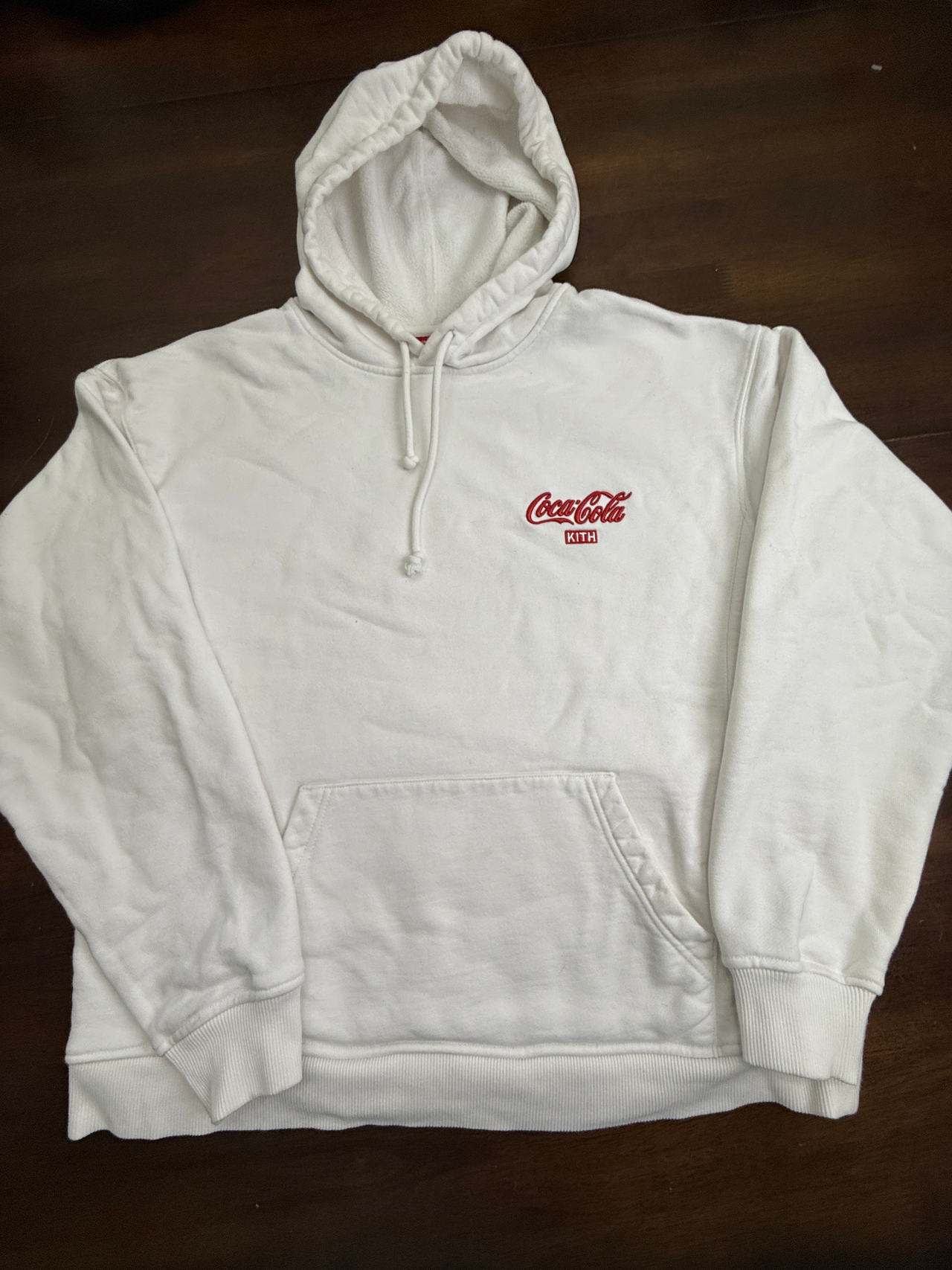Kith x Coca-Cola Logo Hoodie White Large