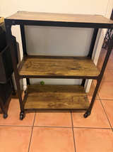 VASAGLE 3-Tier Kitchen Rolling Cart - Image 1