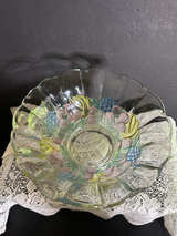 Vintage Mikasa Studio Nova  Crystal Embossed Fruit Bowl - Image 1