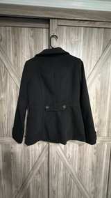 H&M Women's Double-Breasted Peacoat Size 8 Eu 38 Black GUC - Image 3