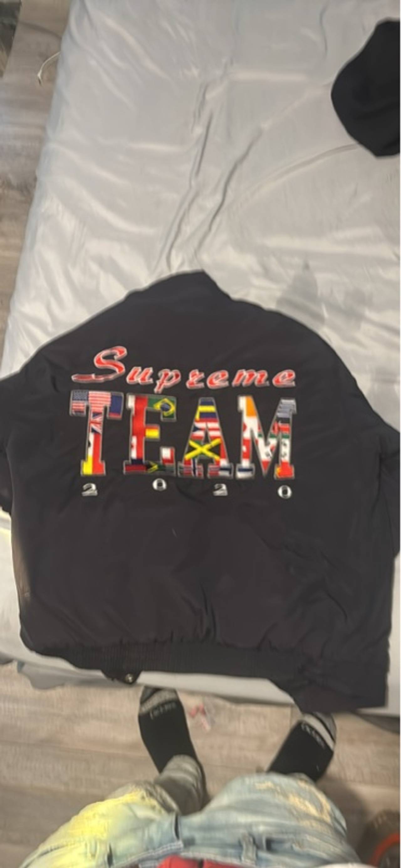 Supreme Team Puffy Jacket Black