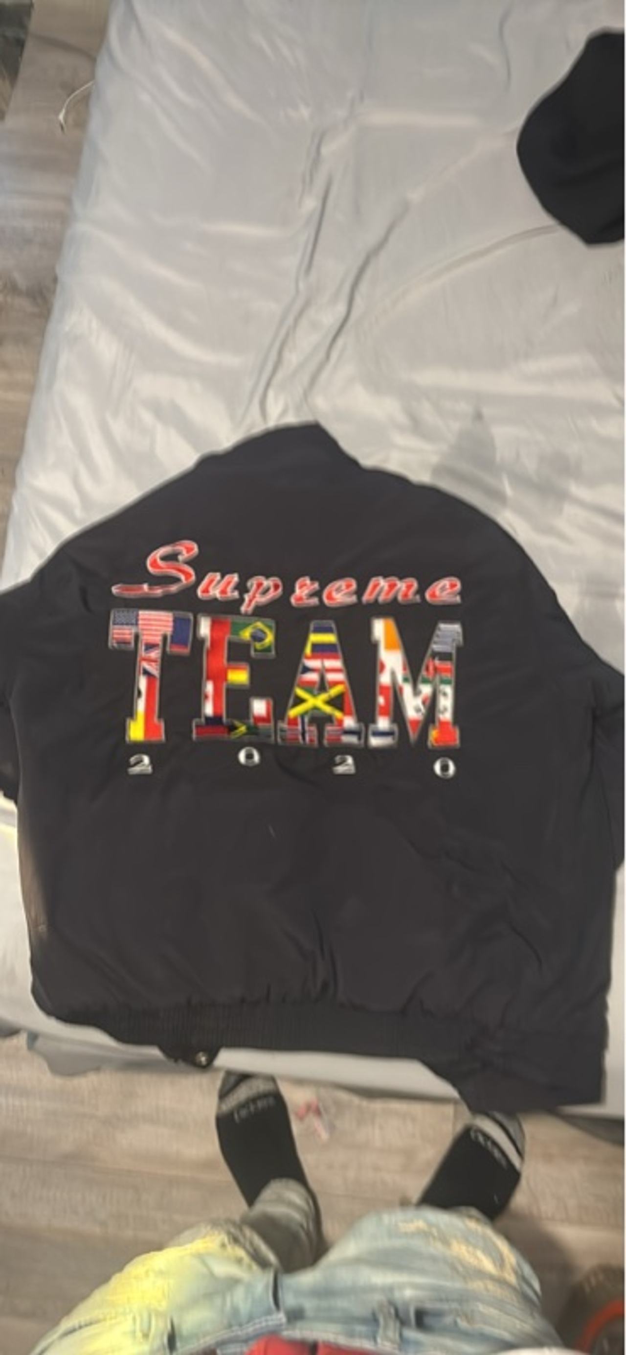 Supreme Team Puffy Jacket Black