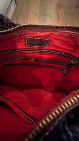 Dooney & Bourke Burgundy Leather Shoulder Bag - Image 4