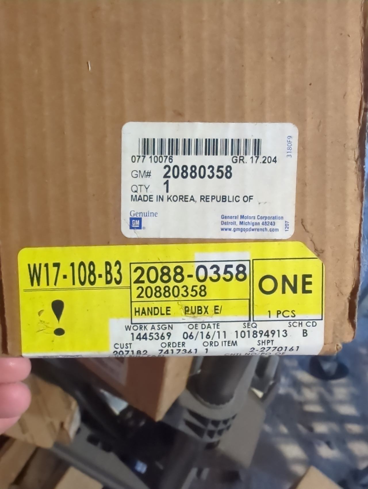 GM Genuine Parts 20880358 Exterior Door Handle