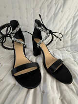 Jewel Badgley Mischka Fedra Block Heel Sandal 8.5 - Image 1