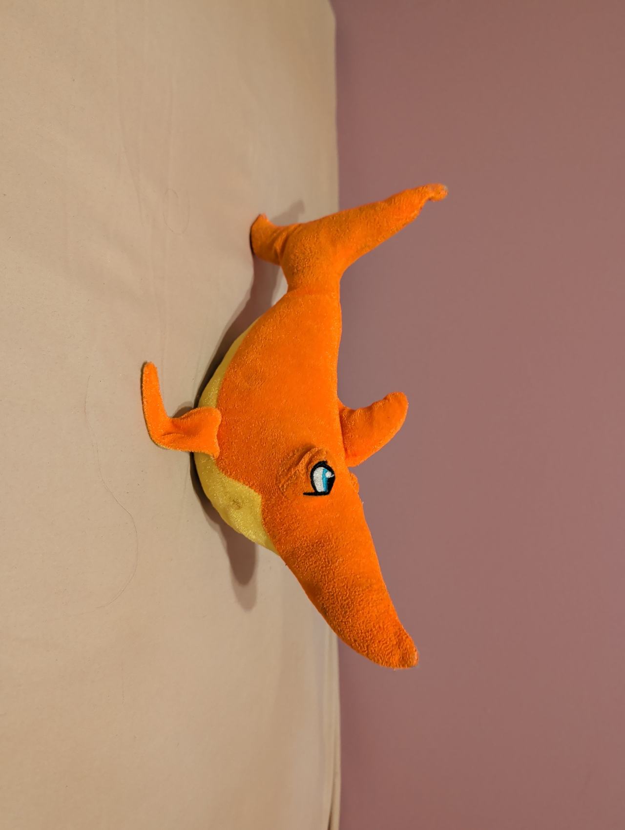 Orange stuffed toy
