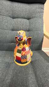 Fitz and Floyd Quilted Girl with Dove Teapot - Image 3