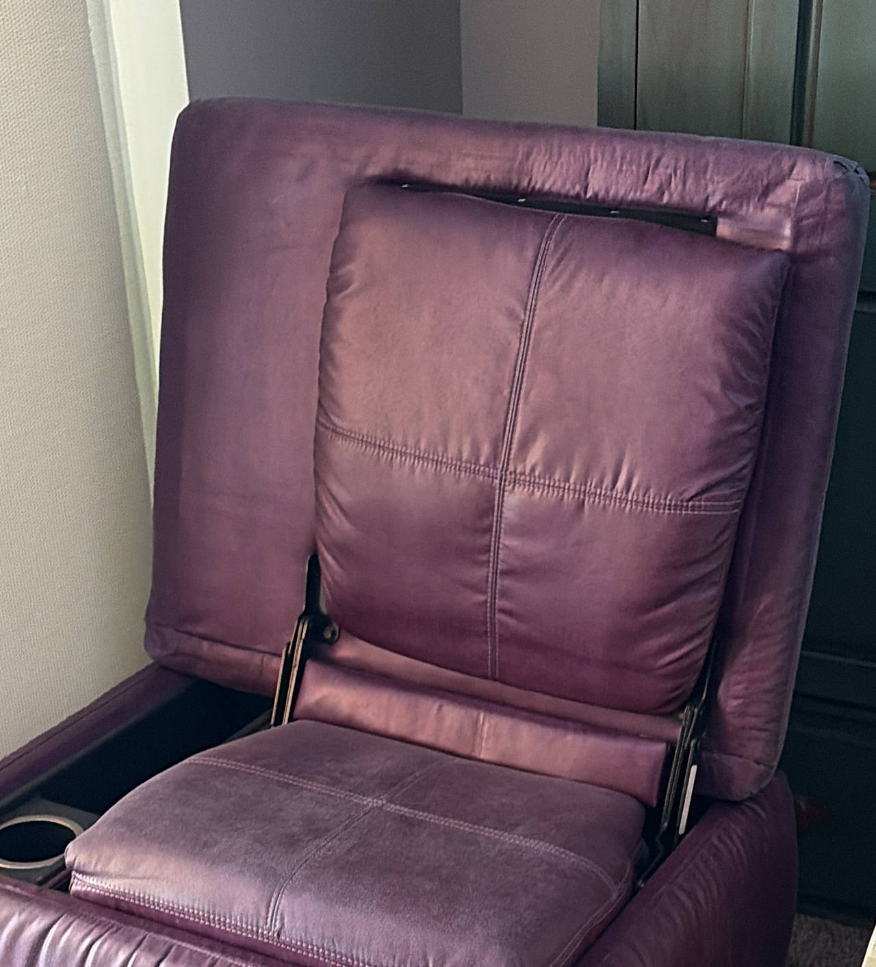 Purple Faux Leather Recliner/Gaming Chair
