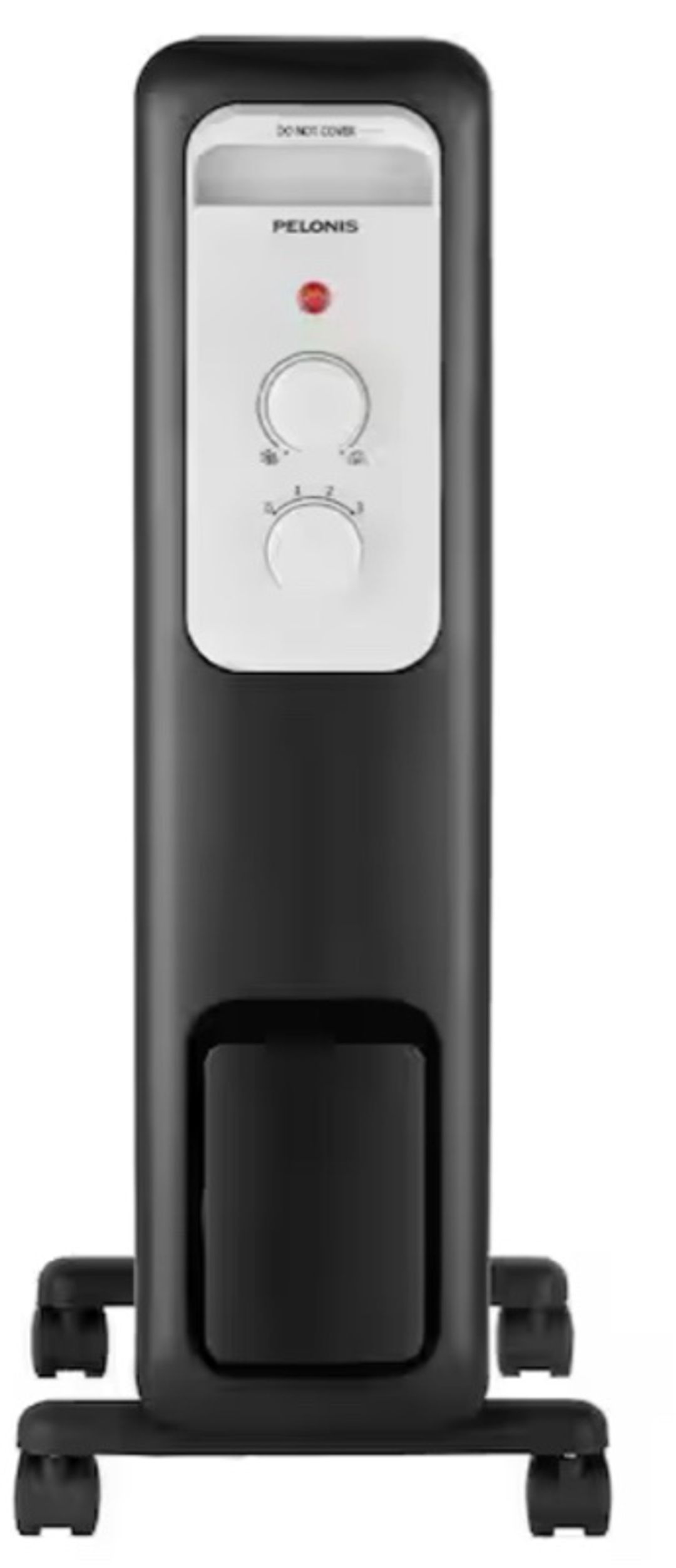 Pelonis 1500-Watt Oil-Filled Radiant Space Heater Black