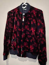 velvet bomber jacket - Image 1