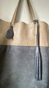 Jessica Leopard Print Tote with Tan Straps - Image 3