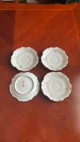 Haviland Limoges Pink Rose Saucers Set of 4 - Image 4