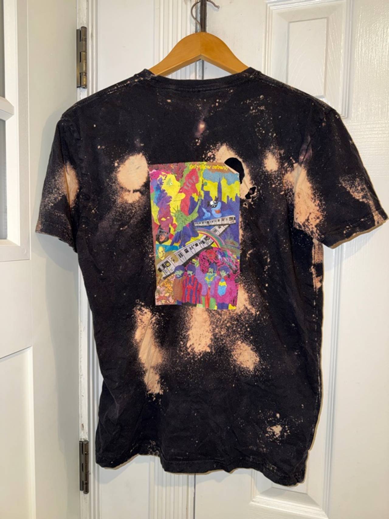 PJ Orourke The Yellow Subway Shirt WITH HOLE Large