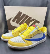 Travis Scott x Air Jordan 1 Retro Low OG 'Canary' Size 8.5 - Image 1