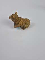 Mother and Cub Bear Figurine with Fish - Image 3