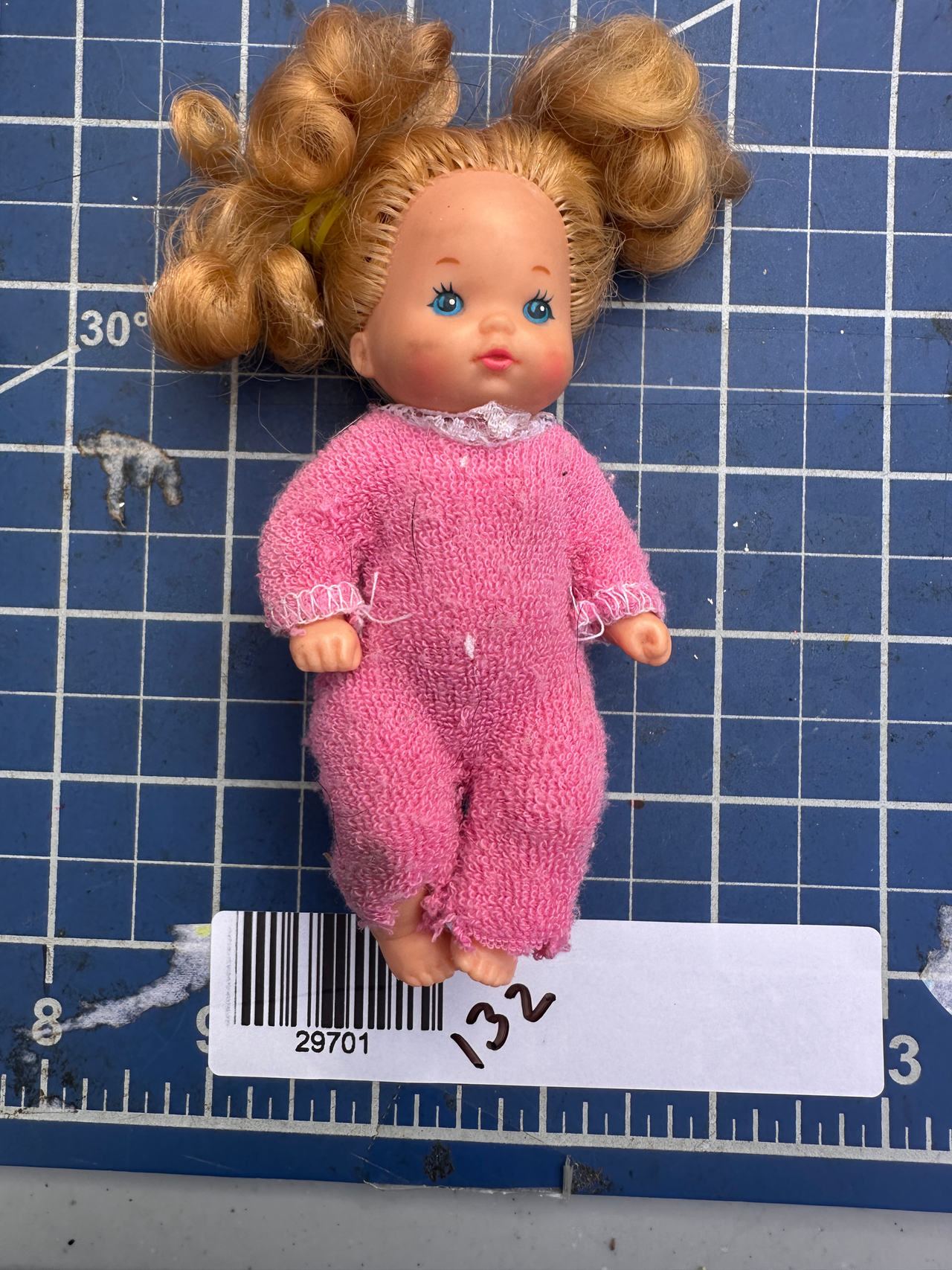Remember the Heart Baby doll blonde pigtails 132-01