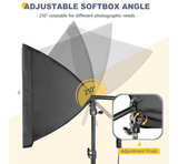 TORJIM Softbox Photography Lighting Kit, 16'' x 16'' Professional Softbox Light - Image 3