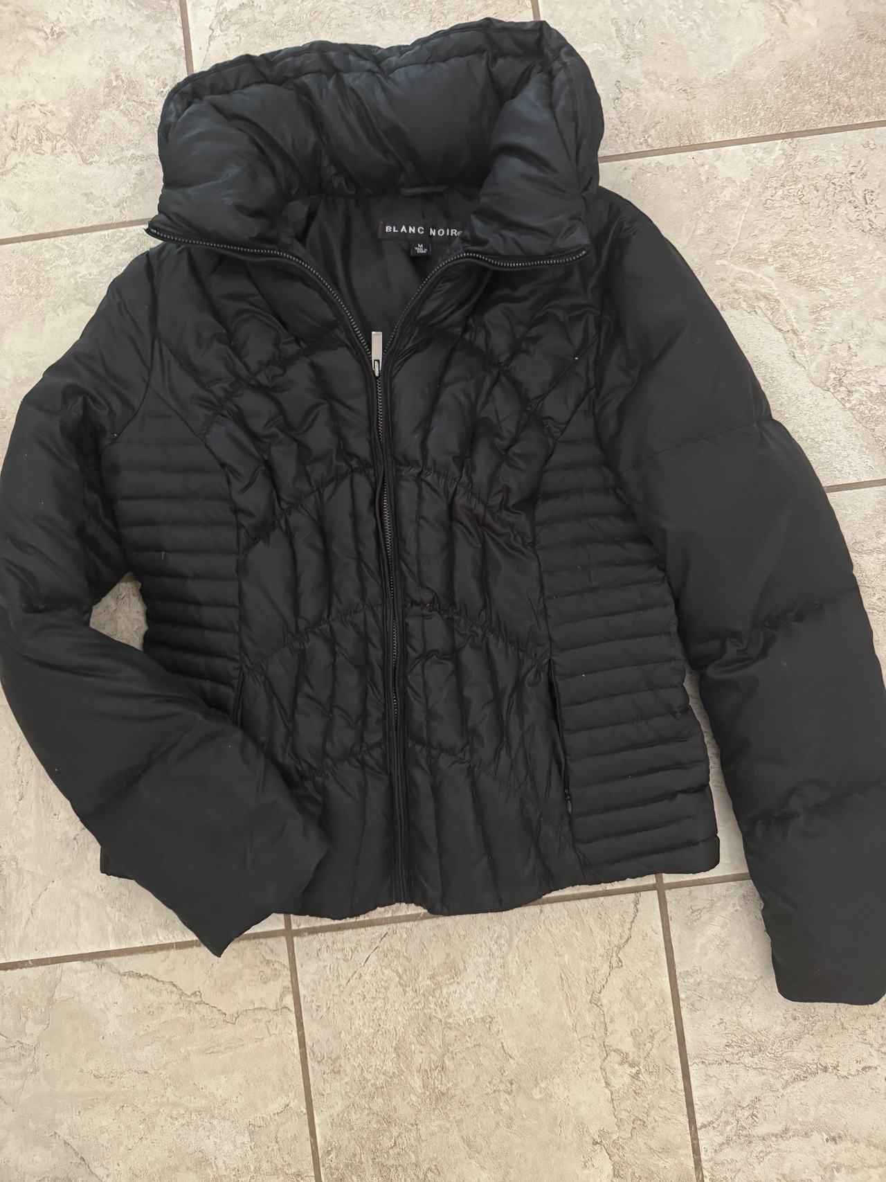 Blanc Noir Black Puffer Jacket