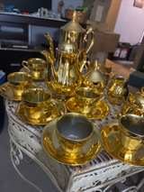 Vintage Gold Plated Ceramic Tea Set - Image 5