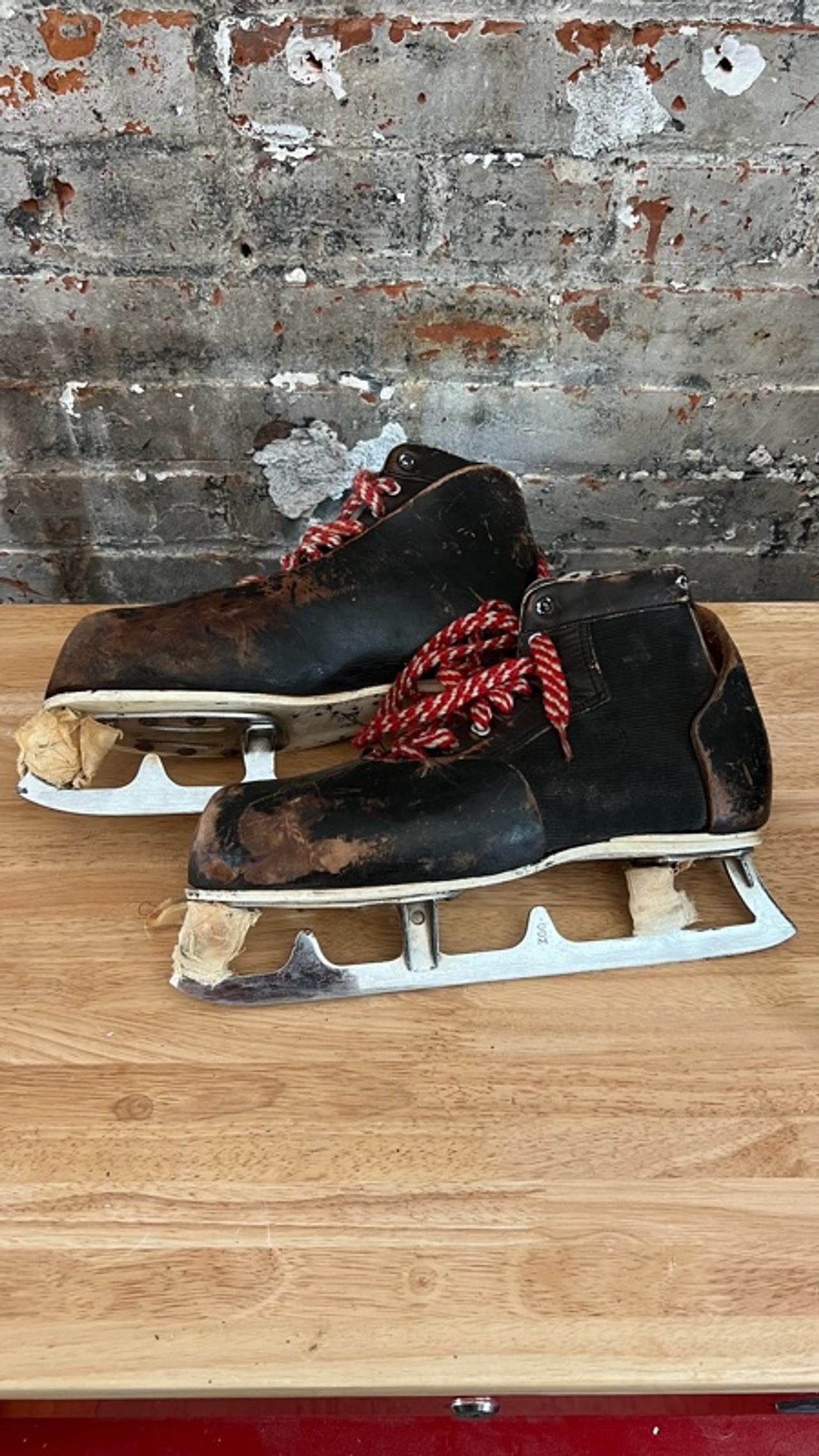 Vintage Black Ice Skates
