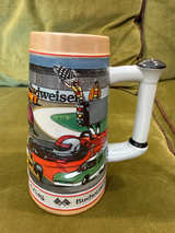 Budweiser 1993 Checkered Flag Racing Beer Stein - Image 1